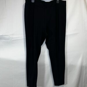 CATO Black Ankle-Length Women's Work Pants Stretch Band Waist Size 18/20W Pointe